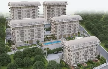 Новый проект на возвышенности в Алании