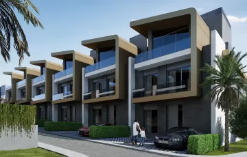 Antalya'da Lara Plajı yakınında şık villalar.